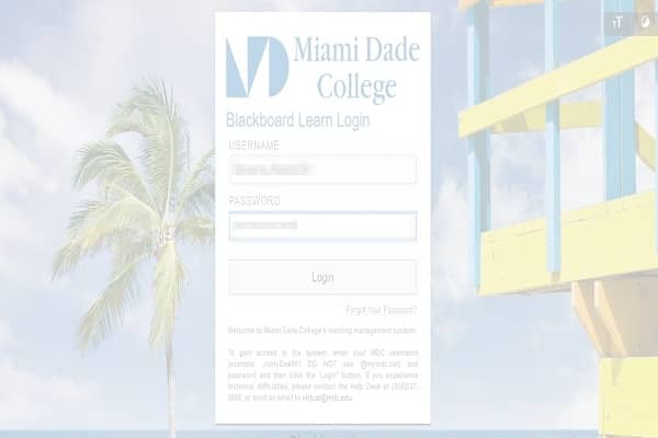 MDC Blackboard Login